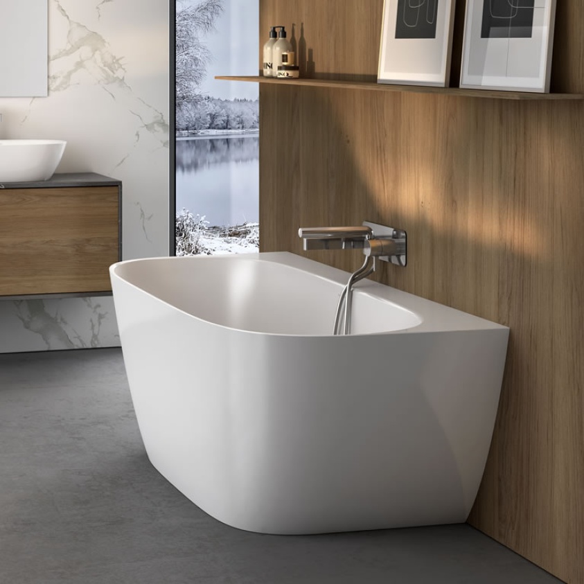 Victoria + Albert Lussari 1600mm Back To Wall Freestanding Bath